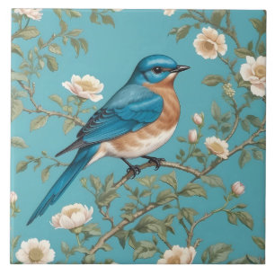 Azulejo De Cerâmica Bluebird William Morris Inspirou Turquois