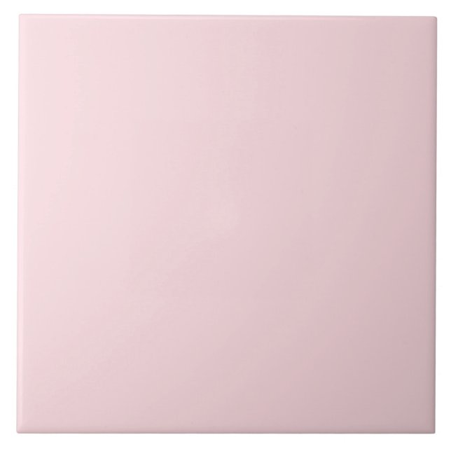 Azulejo De Cerâmica Blush Pink Ceramic Tile. (Frente)