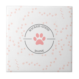 Azulejo De Cerâmica Boas Maine - Pinças Rosa - Porta copos