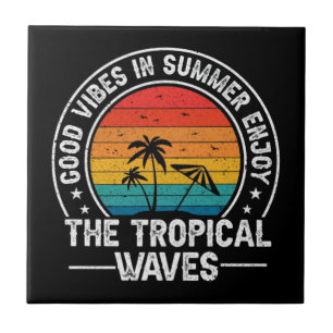 Azulejo De Cerâmica Boas Vibrações Ondas Tropicais de Verão-64107
