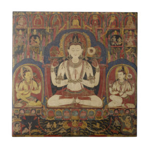 Azulejo De Cerâmica Bodhisattva tibetano
