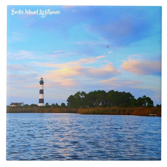 Azulejo De Cerâmica Bodie Island Lighthouse (Frente)