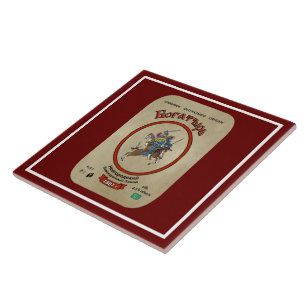 Azulejo De Cerâmica Bogatyr Beer Russo