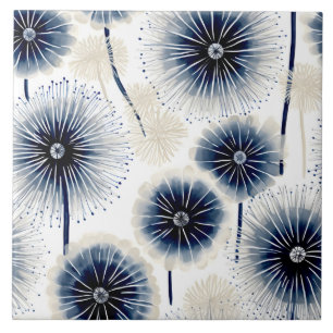 Azulejo De Cerâmica Bohemian Dandelions