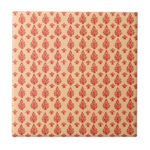 Azulejo De Cerâmica Boho India Block Impressão