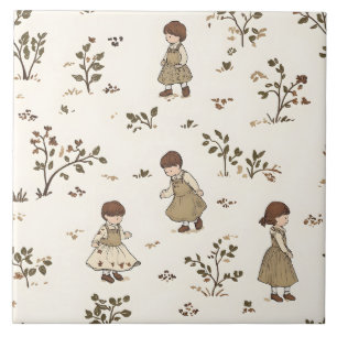 Azulejo De Cerâmica Boho Nursery Storybook