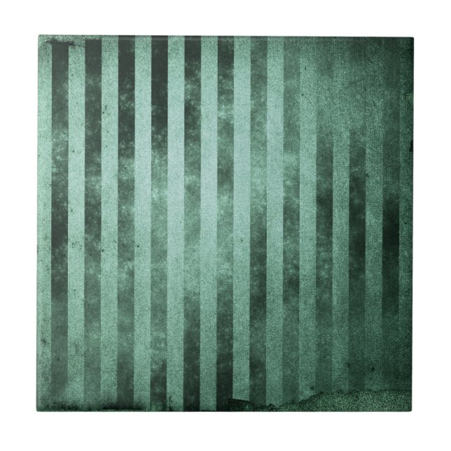 Azulejo De Cerâmica Boho Sage Green Stripe (Frente)