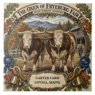 Azulejo De Cerâmica Bois Personalizados de Fryeburg Fair Maine