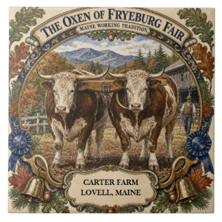 Azulejo De Cerâmica Bois Personalizados de Fryeburg Fair Maine