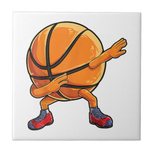 Azulejo De Cerâmica Bola de Basquete Brincadeira Homens Engraçados Mul