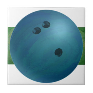 Azulejo De Cerâmica bola de boliche azul