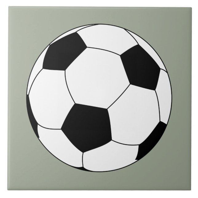 Azulejo De Cerâmica Bola de Futebol (Futebol) (Frente)