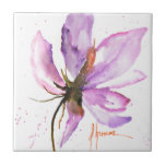 Azulejo De Cerâmica Bold Floral IV<br><div class="desc">Bold Floral IV por Letícia Herrera</div>