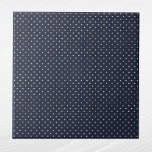 Azulejo De Cerâmica Bolinhas Douradas azuis de Marinho Elegante<br><div class="desc">azulejo azul marinho com bolinhas douradas. O código hexadecimal para azul marinho é #202A44.</div>