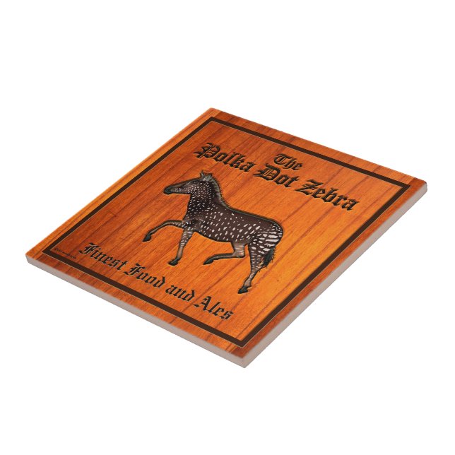Azulejo De Cerâmica Bolinhas esculpida Zebra - Pub (Lateral)