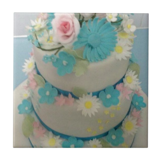 Azulejo De Cerâmica Bolo de aniversário 1 (Frente)