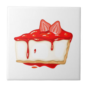 Azulejo De Cerâmica Bolo delicioso de Cheesecake