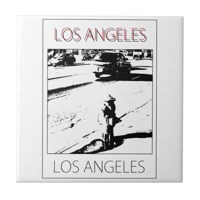 Azulejo De Cerâmica Bomba de água de LA (Frente)