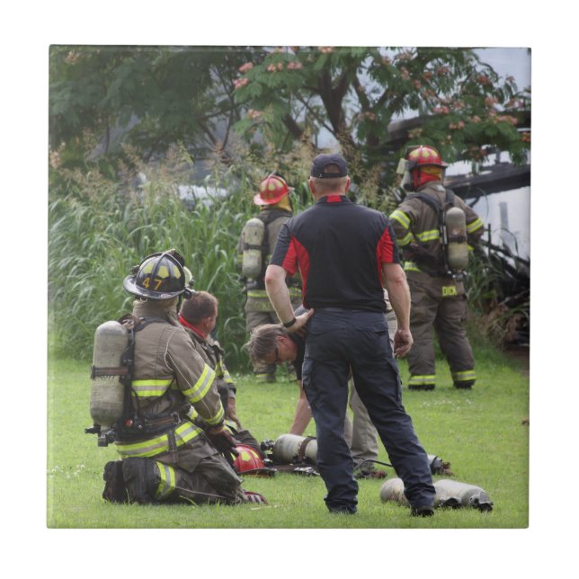 Azulejo De Cerâmica Bombeiro (Frente)