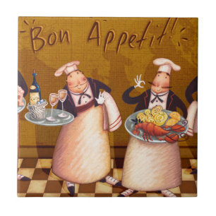 Azulejo De Cerâmica Bon Appétit