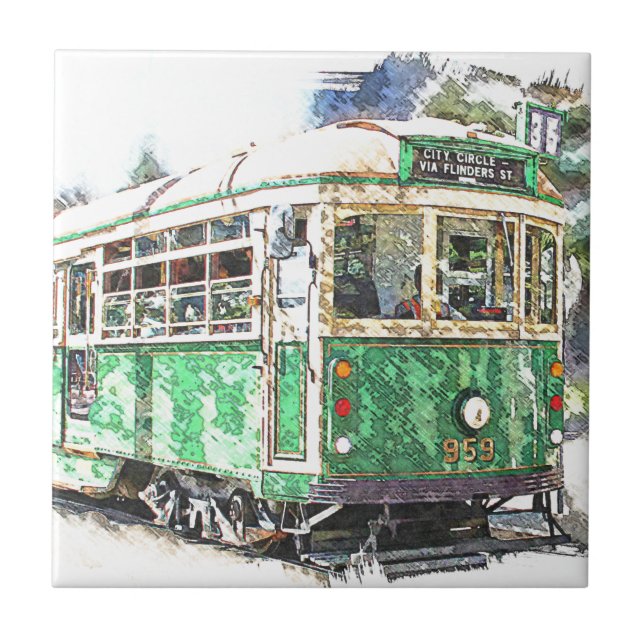 Azulejo De Cerâmica Bonde (Frente)