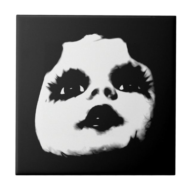 Azulejo De Cerâmica Boneca assustadora (Frente)