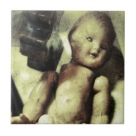 Azulejo De Cerâmica Boneca assustadora
