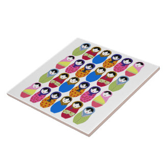 Azulejo De Cerâmica Boneca de Babushka