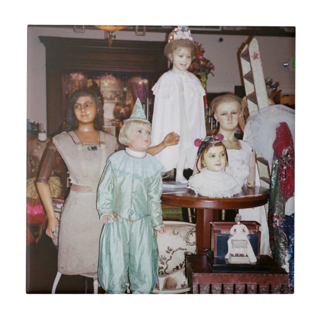 Azulejo De Cerâmica Bonecas Antigas Antigas (Frente)