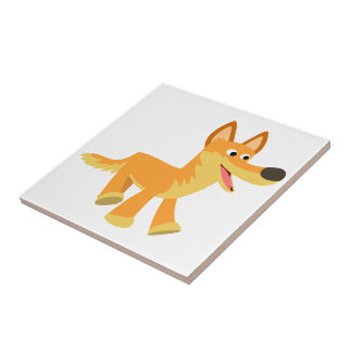 Azulejo De Cerâmica Bonita Cartoon Dingo