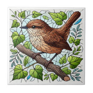 Azulejo De Cerâmica Bonita Casa Wren Vidro Arrefecido
