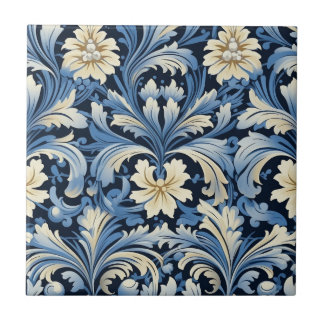 Azulejo De Cerâmica Bonito Art Nouveau Floral