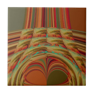 Azulejo De Cerâmica Bonito Ouro Tradicional Africano Brown Motif