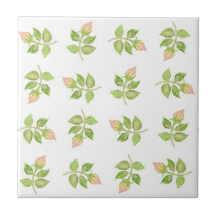 Azulejo de cerâmica bonito Pink Rosebud