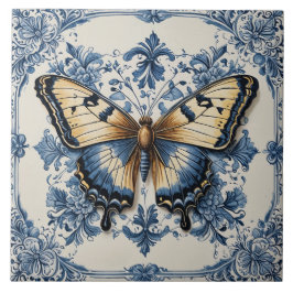 Azulejo De Cerâmica Borboleta