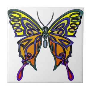 Azulejo De Cerâmica Borboleta