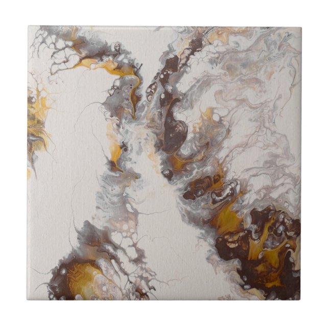 Azulejo De Cerâmica Borboleta - abstrato acril (Frente)