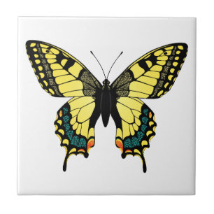 Azulejo De Cerâmica borboleta de cor vibrante