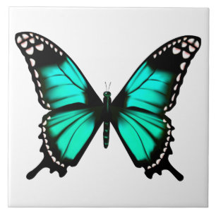 Azulejo De Cerâmica borboleta de cores vibrantes