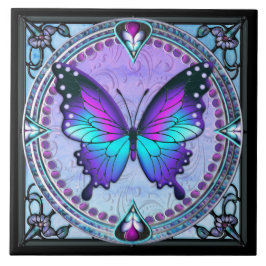 Azulejo De Cerâmica Borboleta de sublimação com fundo