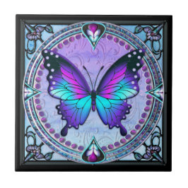 Azulejo De Cerâmica Borboleta de sublimação com fundo