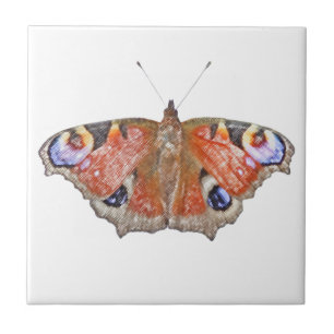 Azulejo De Cerâmica borboleta desvanecida
