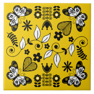 Azulejo De Cerâmica Borboleta Escandinávia