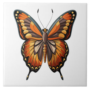 Azulejo De Cerâmica Borboleta ilustrada