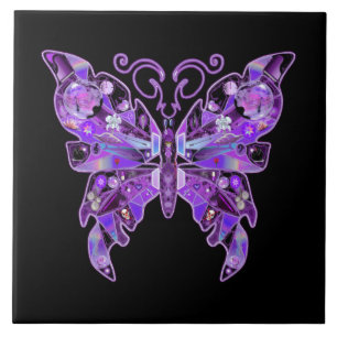 Azulejo De Cerâmica Borboleta púrpura 31