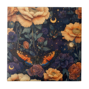 Azulejo De Cerâmica Borboleta Selvagem Vintage (2)