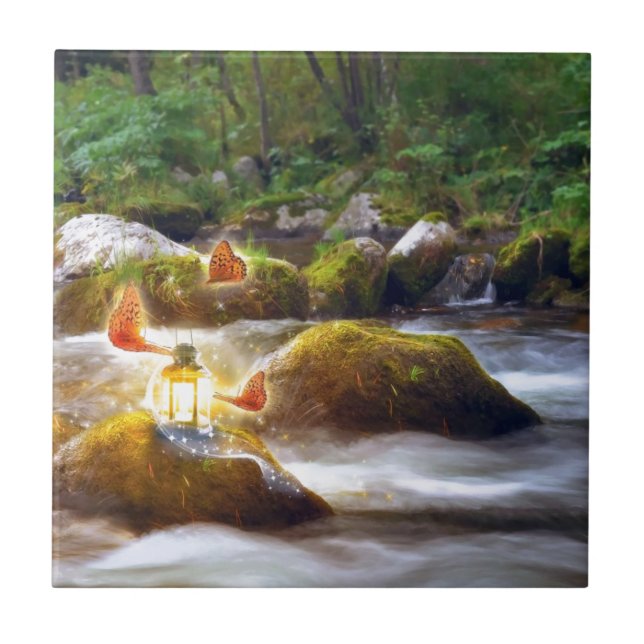 Azulejo De Cerâmica Borboletas (Frente)