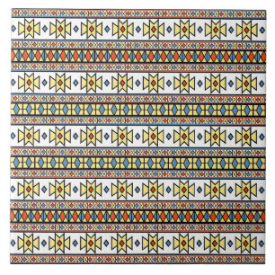 Azulejo De Cerâmica Borboletas Amarelas do Sudoeste Padrão Gráfico