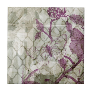 Azulejo De Cerâmica Borboletas árabes IV