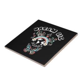 Azulejo De Cerâmica Borboletas e Cogumelos Sonham Grande inspo positiv